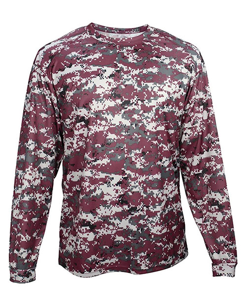 Badger 4184 Digital Camo Long Sleeve T-Shirt at GotApparel