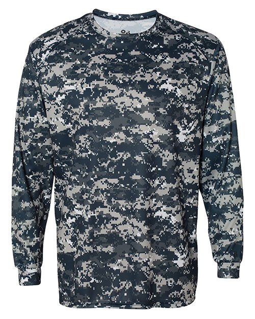 Badger 4184 Digital Camo Long Sleeve T-Shirt at GotApparel