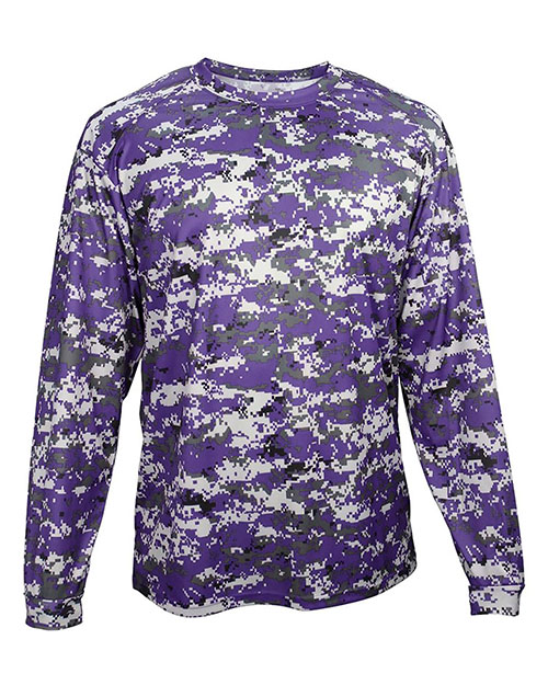 Badger 4184 Digital Camo Long Sleeve T-Shirt at GotApparel