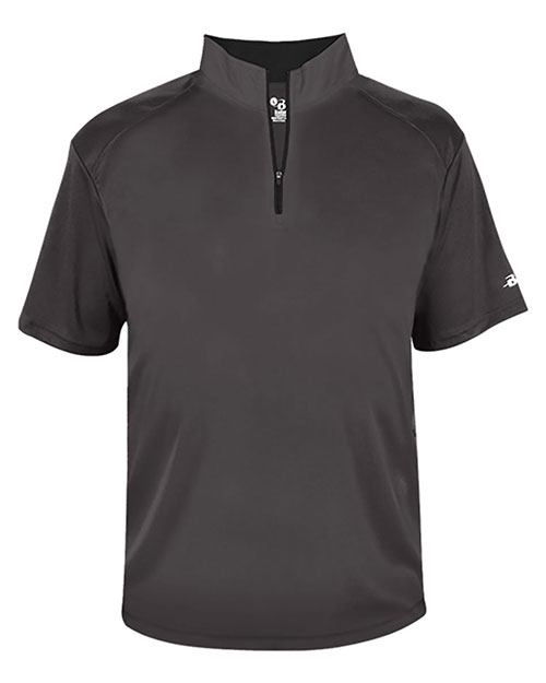 Badger 4199 B-Core Quarter-Zip T-Shirt at GotApparel