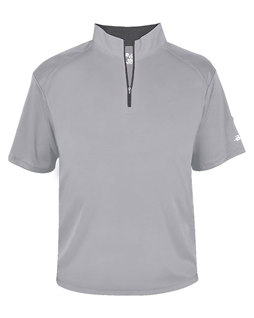 Badger 4199 B-Core Quarter-Zip T-Shirt at GotApparel