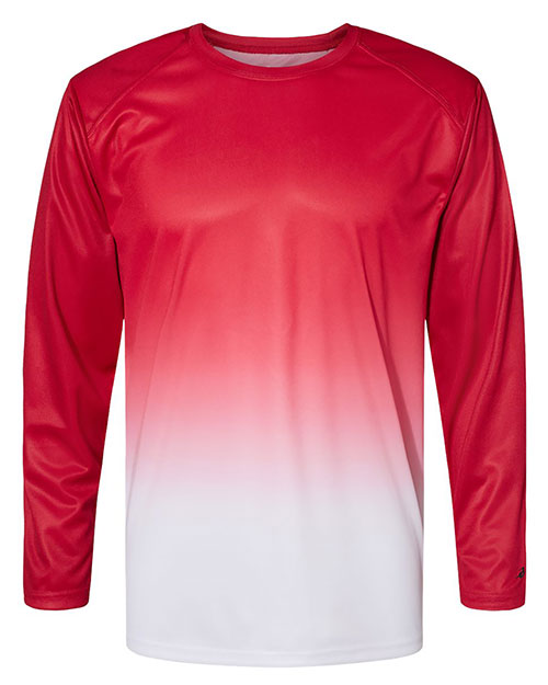Badger 4204 Ombre Long Sleeve T-Shirt at GotApparel