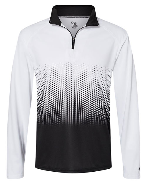 Badger 4222 Men Hex 2.0 Quarter Zip Pullover at GotApparel