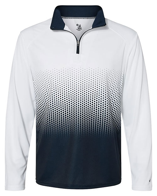 Badger 4222 Men Hex 2.0 Quarter Zip Pullover at GotApparel