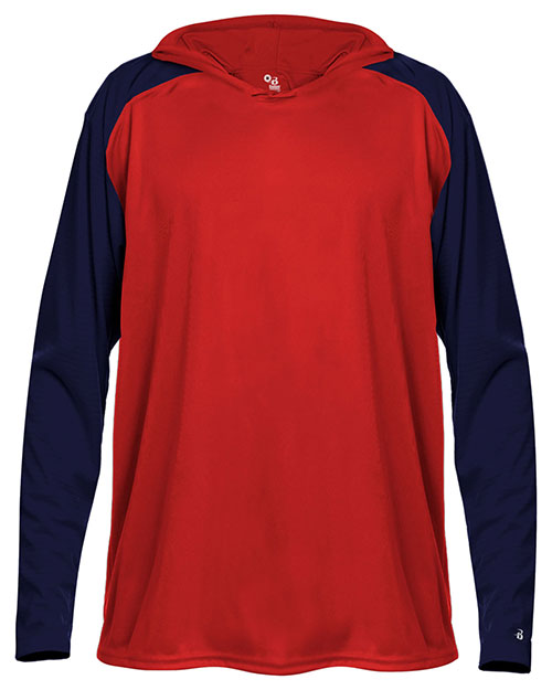 Badger 4235 Men Breakout Hooded Long Sleeve T-Shirt at GotApparel