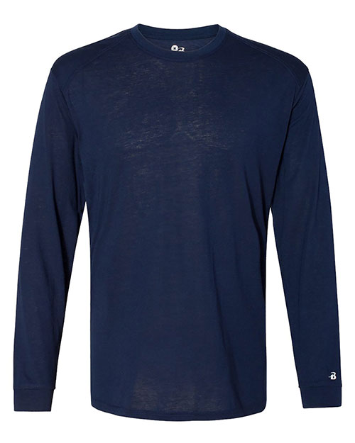 Badger 4944 Men Triblend Performance Long Sleeve T-Shirt at GotApparel