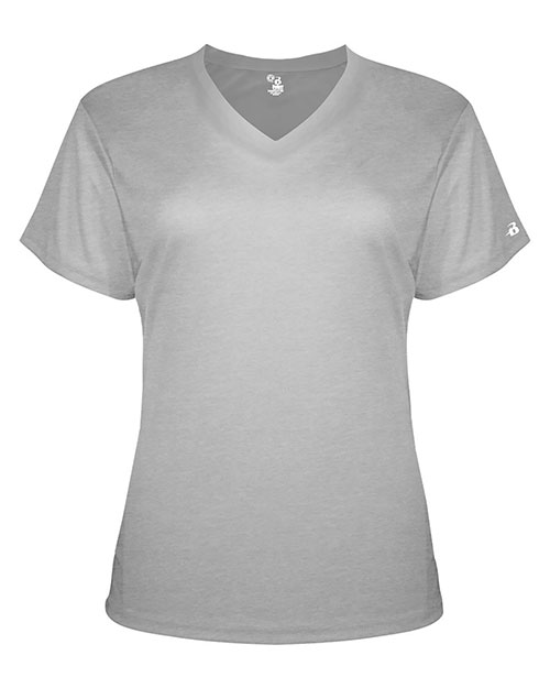 Badger 4962 Women ’s Triblend Performance V-Neck Short Sleeve T-Shirt at GotApparel