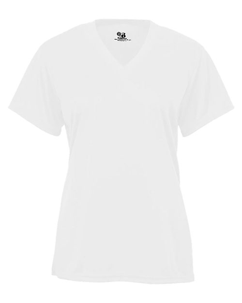 Badger 4962 Women’s Triblend Performance V-Neck Short Sleeve T-Shirt at GotApparel