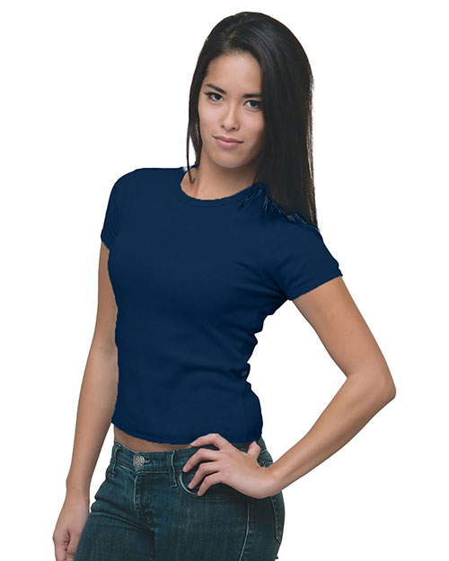 Bayside 4539 Women 's USA-Made Cap Sleeve T-Shirt at GotApparel