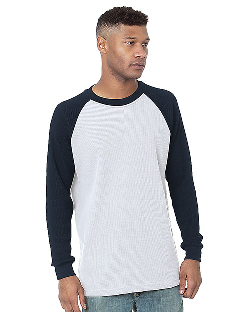 Bayside 8211  Men's Heavyweight Waffle Knit Thermal Raglan at GotApparel