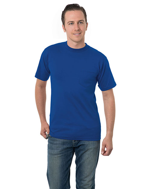 Bayside BA3015 Adult 6.1 oz Cotton Pocket T-Shirt at GotApparel