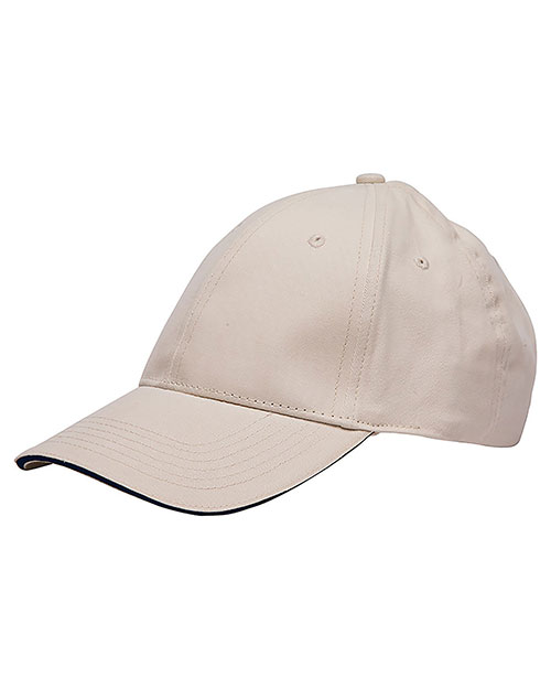 Bayside 3617 Unisex Washed Cotton Unstructured Sandwich Cap at GotApparel