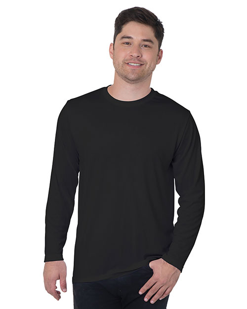 Bayside BA5360 Men 4.5 oz 100% Polyester Performance Long-Sleeve T-Shirt at GotApparel