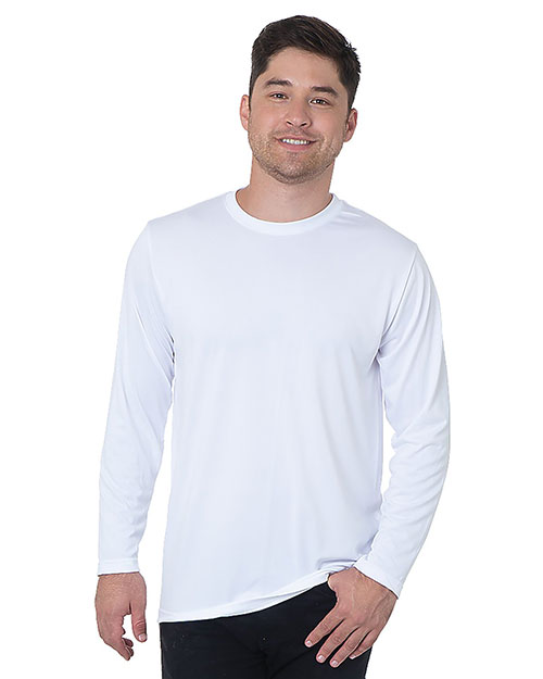 Bayside BA5360 Men 4.5 oz 100% Polyester Performance Long-Sleeve T-Shirt at GotApparel