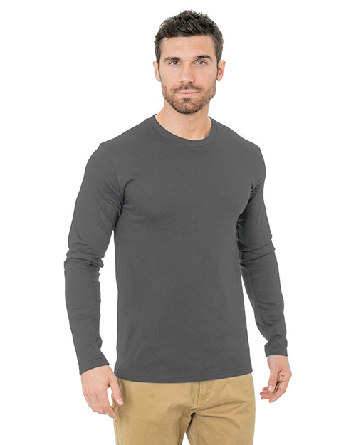 Bayside BA9550 Unisex Fine Jersey Long-Sleeve Crew T-Shirt at GotApparel