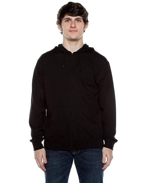 Beimar Drop Ship AZJ702 Men 4.5 Oz. Jersey Long-Sleeve Full-Zip Hooded T-Shirt at GotApparel