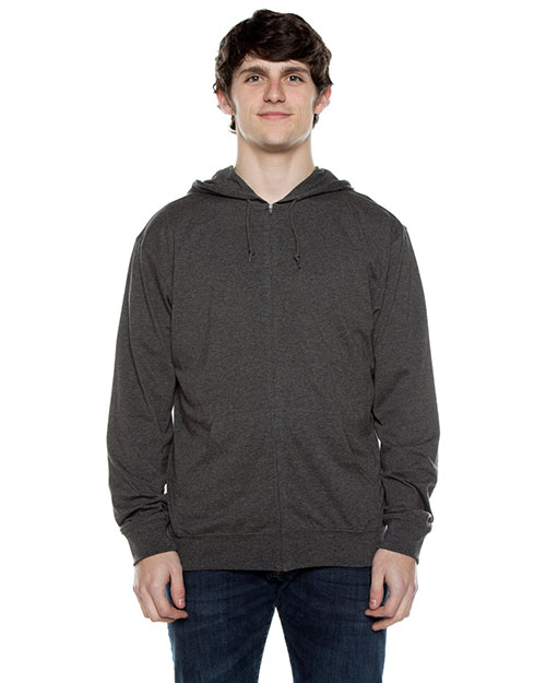 Beimar Drop Ship AZJ702 Men 4.5 Oz. Jersey Long-Sleeve Full-Zip Hooded T-Shirt at GotApparel