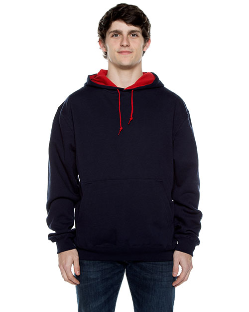 Beimar Drop Ship F1023 Men 10 Oz. 80/20 Poly/Cotton Contrast Hood Sweatshirt at GotApparel