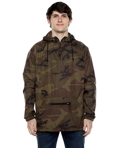Beimar Drop Ship WB107BG Men Nylon Packable Pullover Anorak Jacket at GotApparel