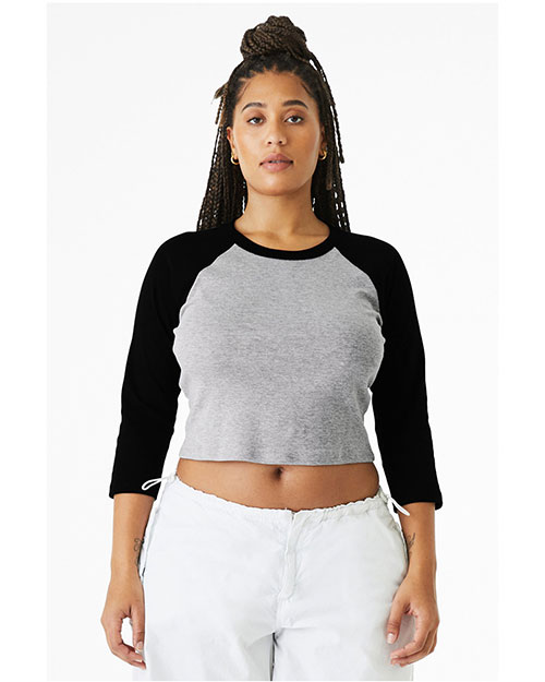 Bella + Canvas 1200 Ladies' Micro Ribbed 3/4 Raglan Baby Tee at GotApparel