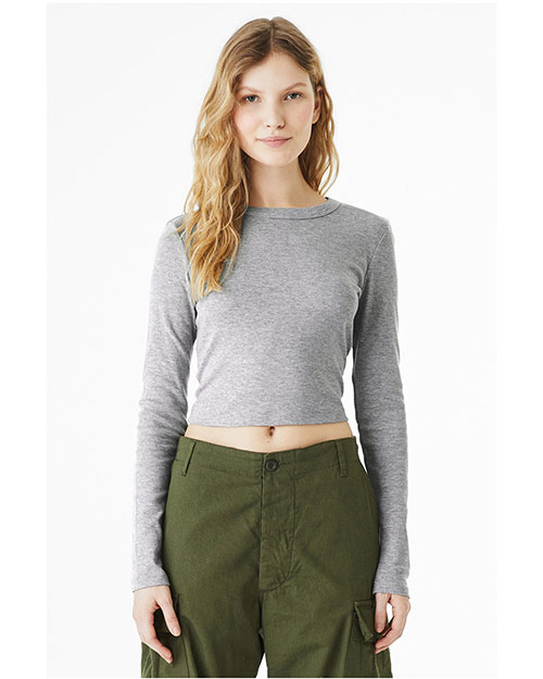 Bella + Canvas 1501BE Ladies' Micro Ribbed Long Sleeve Baby Tee at GotApparel