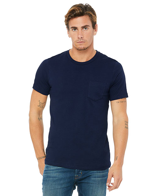Bella + Canvas 3021 Men Short-Sleeve Pocket T-Shirt at GotApparel