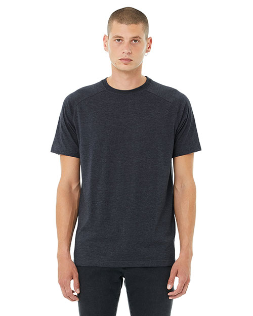 Bella + Canvas 3201 Men's Heather CVC Raglan Short Sleeves T-Shirt at GotApparel