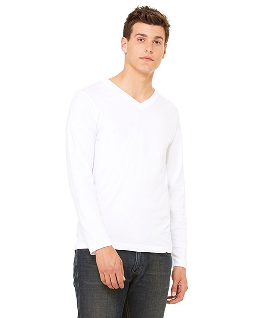 Bella + Canvas 3425 Unisex Jersey Long-Sleeve V-Neck Tee at GotApparel