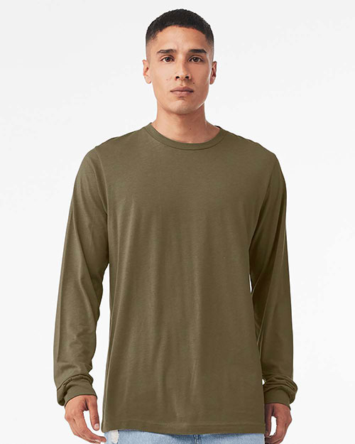 Bella + Canvas 3501CVC Men Jersey Long-Sleeve T-Shirt at GotApparel