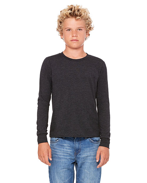 Bella + Canvas 3501Y Boys Jersey Long-Sleeve T-Shirt at GotApparel