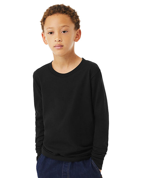 Bella + Canvas 3501YCV  Youth Heather CVC Long-Sleeve T-Shirt at GotApparel