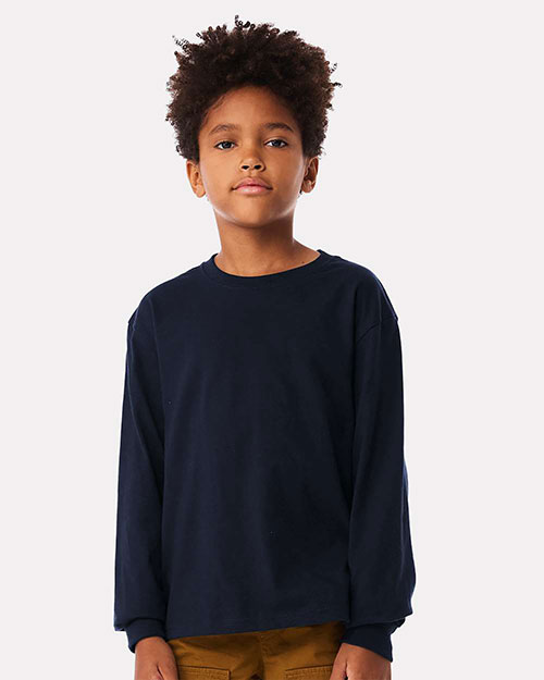 Bella + Canvas 3511Y Youth 6oz. Heavyweight Long Sleeve Tee at GotApparel