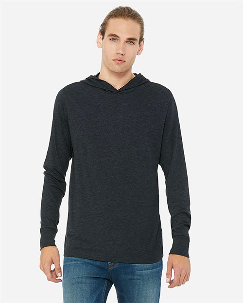 Bella + Canvas 3512 Unisex Jersey Long-Sleeve Hoodie at GotApparel