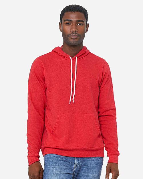 Bella + Canvas 3719 Poly Cotton Fleece Pullover Unisex Hoodie at GotApparel