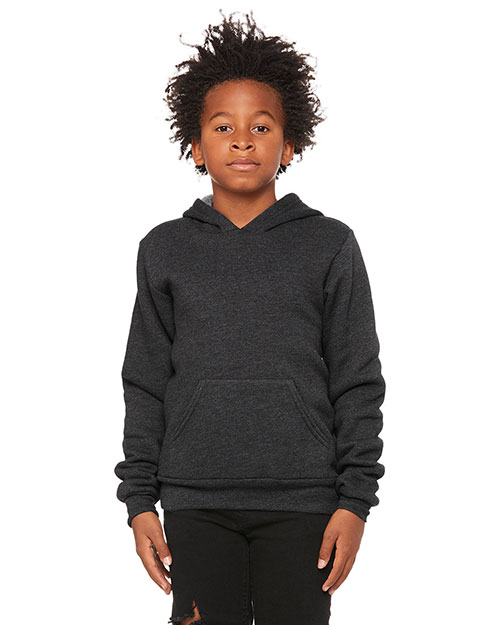 Bella + Canvas 3719Y Youth 7 oz Sponge Fleece Pullover Hooded Sweatshirt at GotApparel