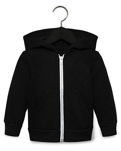 Bella + Canvas 3739T Toddler Full-Zip Hooded Sweatshirt at GotApparel
