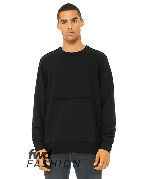 Bella + Canvas 3743 FWD Fashion Unisex Raw Seam Crewneck Pullover at GotApparel