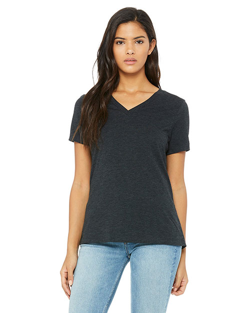 Bella + Canvas 6415 Women Missys Relaxed Jersey Short-Sleeve V-Neck T-Shirt at GotApparel