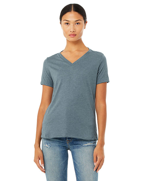 Bella + Canvas 6405CVC Women Missys Relaxed Jersey Short-Sleeve V-Neck T-Shirt at GotApparel