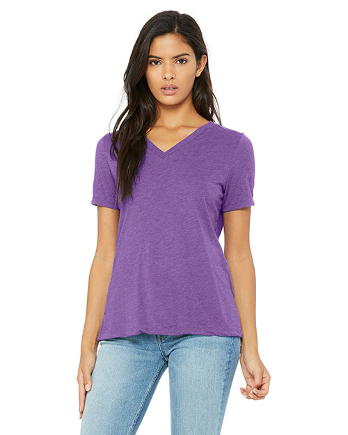 Bella + Canvas 6415 Women Missys Relaxed Jersey Short-Sleeve V-Neck T-Shirt at GotApparel