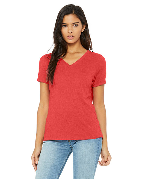 Bella + Canvas 6415 Women Missys Relaxed Jersey Short-Sleeve V-Neck T-Shirt at GotApparel