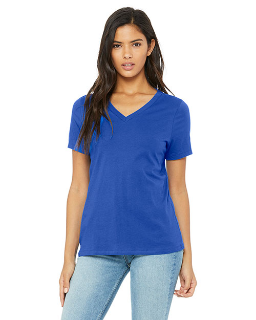 Bella + Canvas 6405 Women Missys Relaxed Jersey Short-Sleeve V-Neck T-Shirt at GotApparel