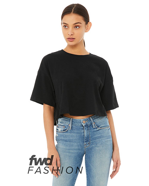 Bella + Canvas 6482 FWD Fashion Ladies' Jersey Cropped T-Shirt at GotApparel