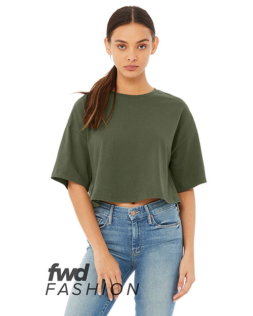 Bella + Canvas 6482 FWD Fashion Ladies' Jersey Cropped T-Shirt at GotApparel