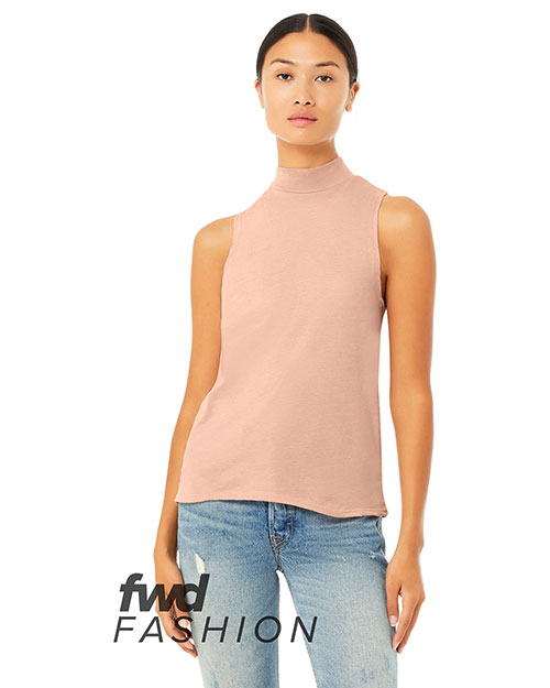 Bella + Canvas 6807 Fast Fashion Women Mock Neck Tank at GotApparel