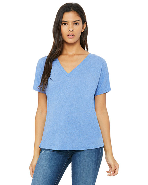 Bella + Canvas 8815 Women Slouchy V-Neck T-Shirt at GotApparel