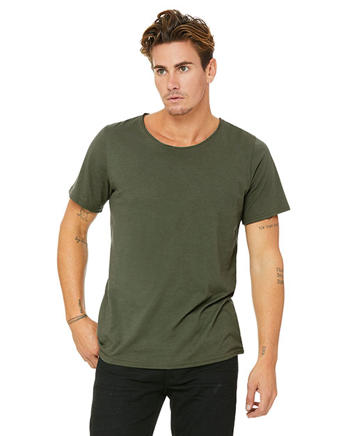Bella + Canvas B3014 Men Jersey Raw Neck T-Shirt at GotApparel