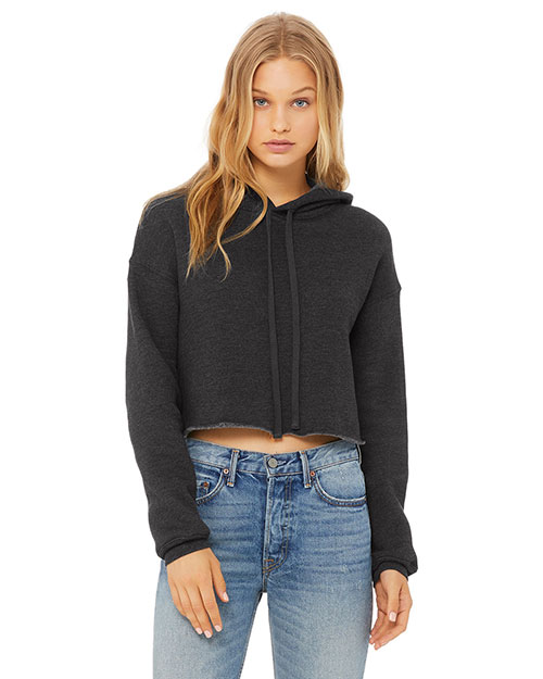 Bella + Canvas B7502 Women 7 oz Cropped Fleece Hoodie at GotApparel