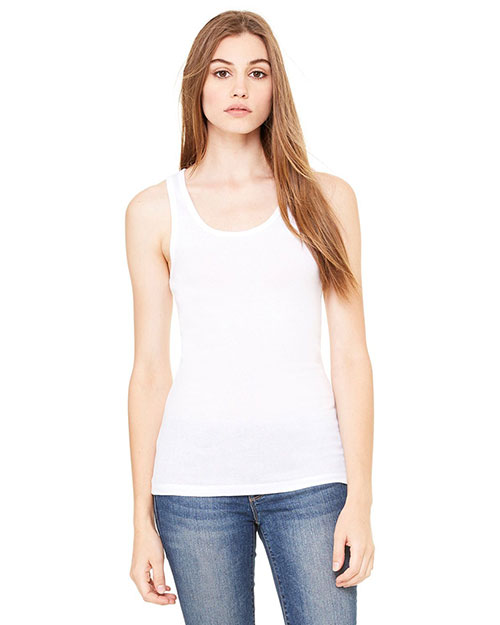 Bella + Canvas B8780 Women Sheer Mini Rib Tank at GotApparel
