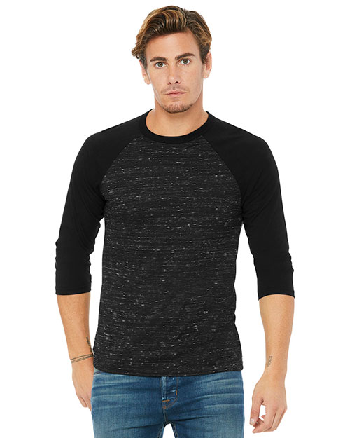 Bella + Canvas BC3200 Men 3.6 oz 3/4-Sleeve Baseball Tee at GotApparel